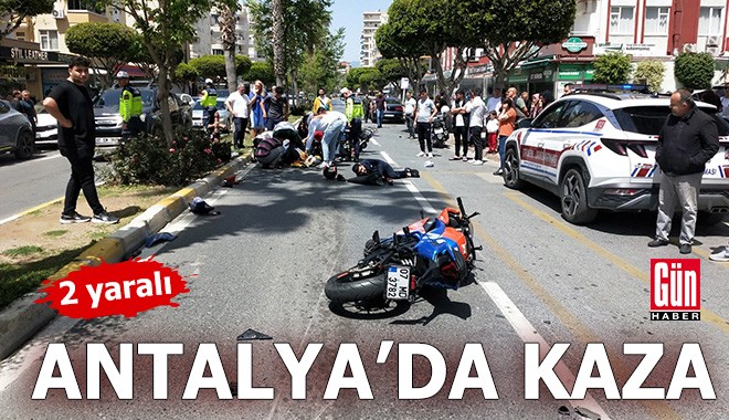 Antalya'da kaza: 2 yaralı