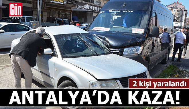 Antalya'da kaza: 2 yaralı