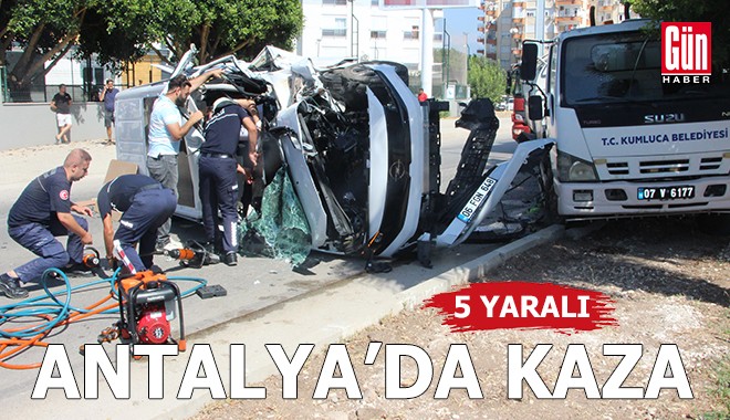Antalya'da kaza: 5 yaralı