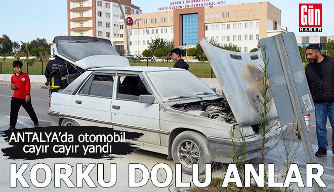 Antalya'da korku dolu anlar!