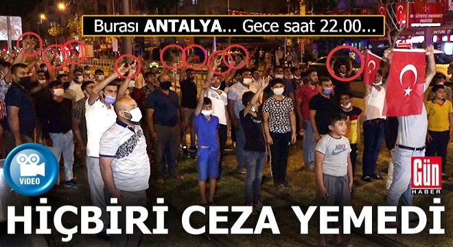 Antalya da korna çalıp konvoylu gösteri yapanlar ceza almadı