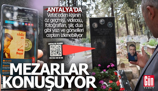 Antalya'da mezarlar konuşuyor