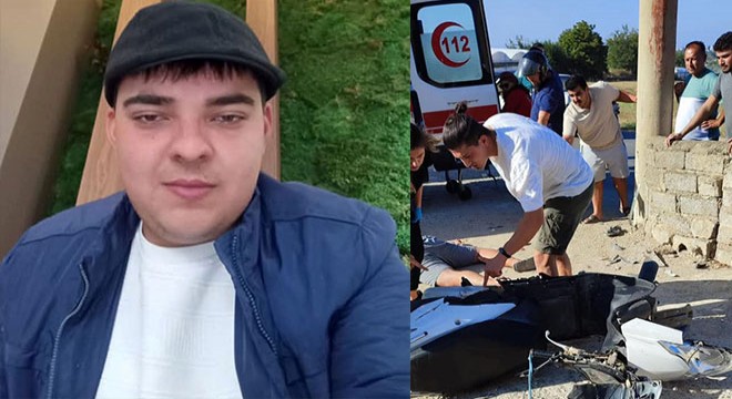 Antalya da motosikletiyle direğe çarptı, yaşamını yitirdi