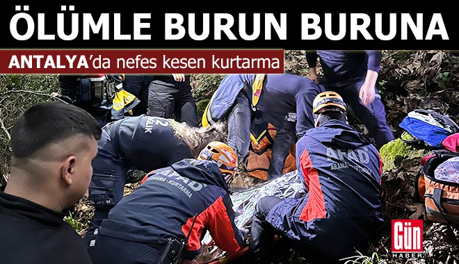 Antalya'da nefes kesen kurtarma