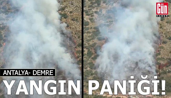 Antalya'da orman yangını paniği