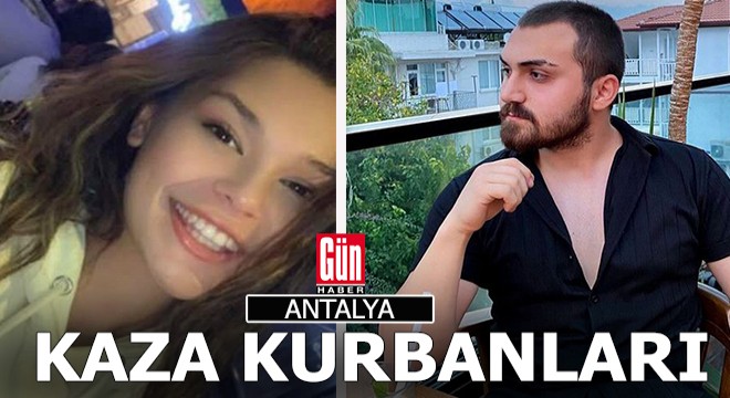 Antalya da otomobil duvara çarptı: 2 ölü