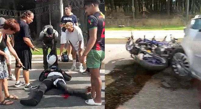 Antalya da otomobille motosiklet çarpıştı: 1 yaralı