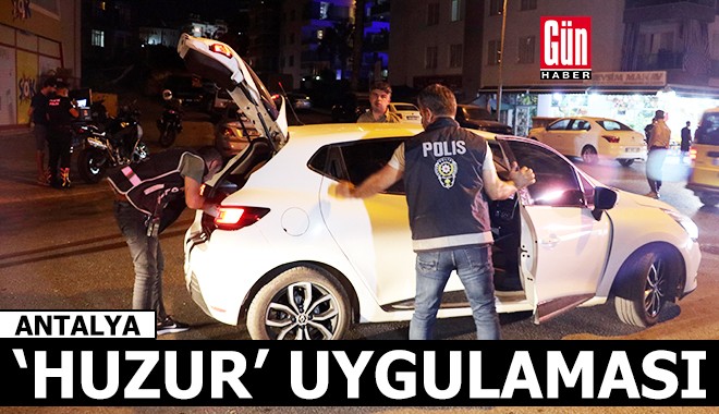 Antalya'da polisten 'huzur' uygulaması