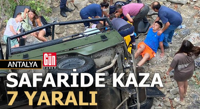 Antalya da safari kazası; 7 yaralı