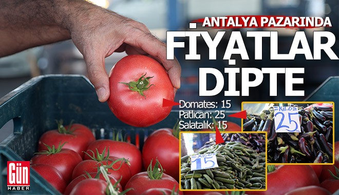 Antalya'da sebze ve meyve fiyatları dipte