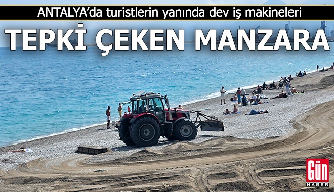 Antalya'da tepki çeken manzara!