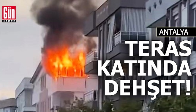 Antalya'da teras katında dehşet!
