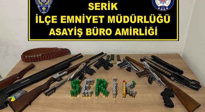 Antalya da uyuşturucu ve silah operasyonu