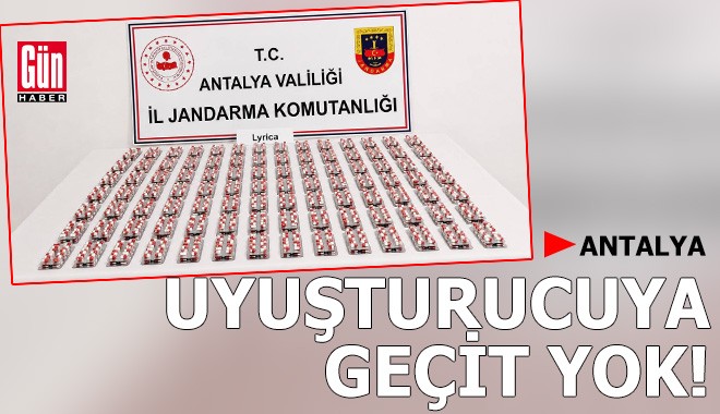 Antalya'da uyuşturucuya geçit yok: 5 gözaltı