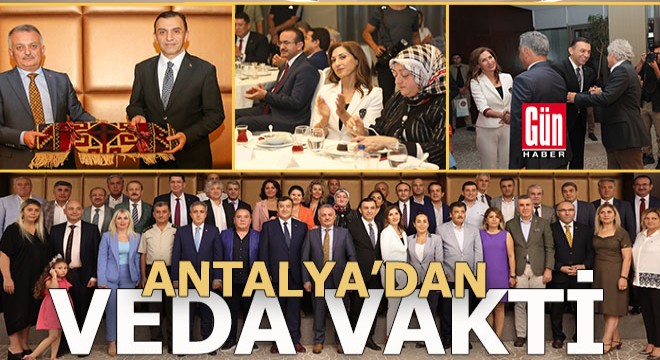 Antalya da veda gecesi