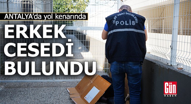 Antalya da yol kenarında erkek cesedi bulundu