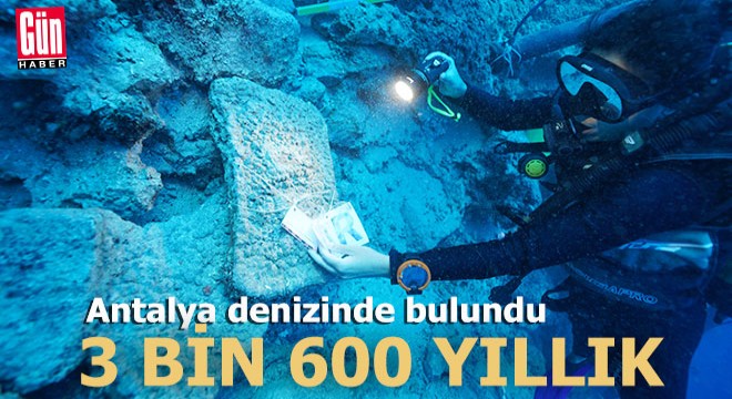 Antalya daki batıkta bulundu; 3 bin 600 yıllık