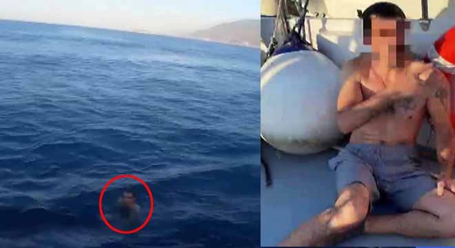 Antalya dan yüzerek Yunan adasına kaçmaya çalıştı