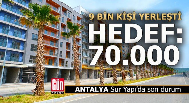 Antalya’nın en yeni caddesi Sur Cadde’de teslimler başladı