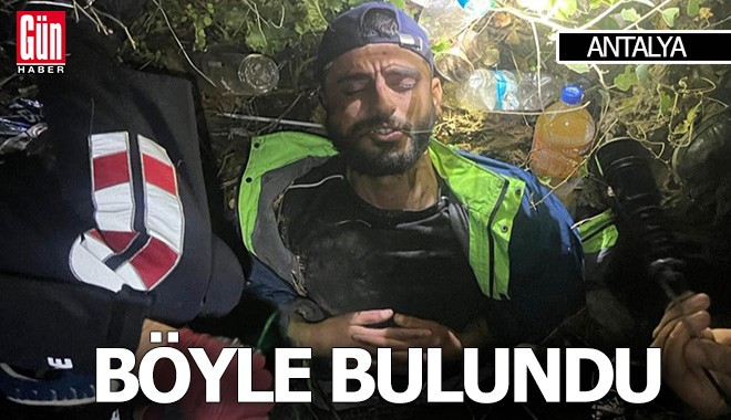 Antalya saat 05.30... Böyle bulundu...