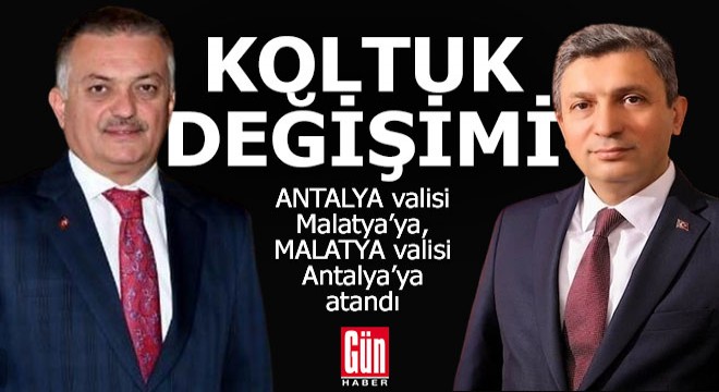 Antalya valisi değişti