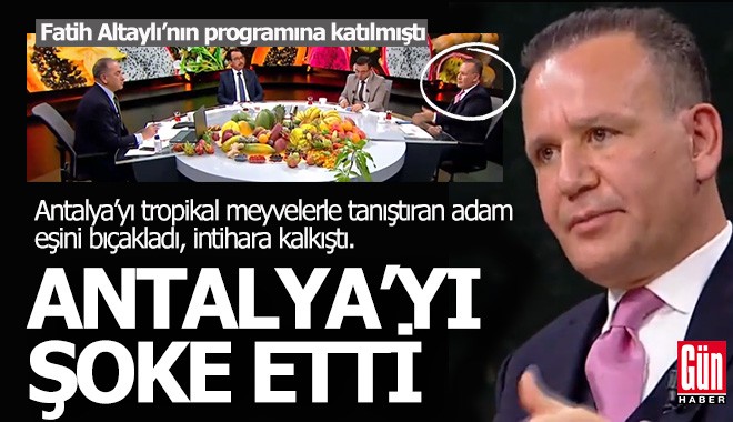 Antalya'yı tropikal meyveyle tanıştıran Mustafa Ezici eşini bıçakladı