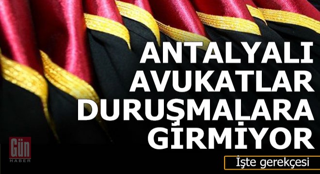 Antalyalı avukatlardan protesto