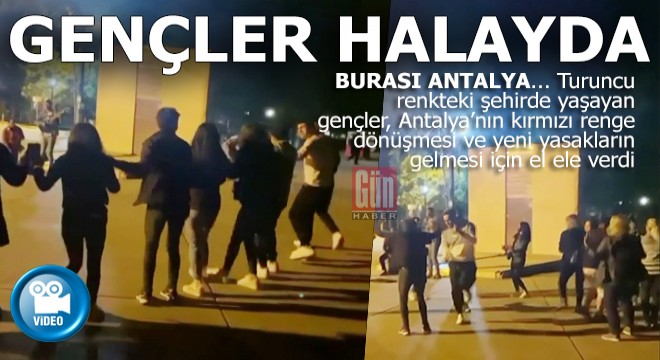 Antalyalı gençler harita turuncudan kırmızıya dönsün diye el ele verdi