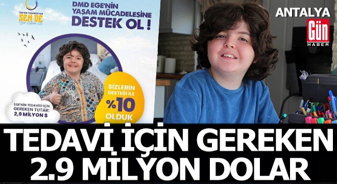 Antalyalı Ege nin yürümesi için 2.9 milyon dolar gerekiyor