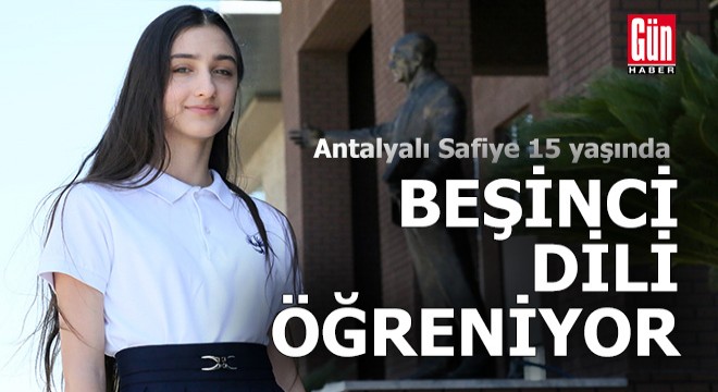 Antalyalı Safiye 5 nci dili öğreniyor