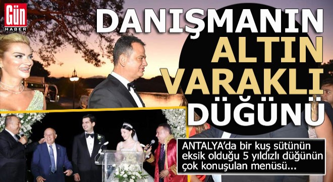 Antalyalı danışmanın ‘Altın varaklı’ çikolatalı düğünü