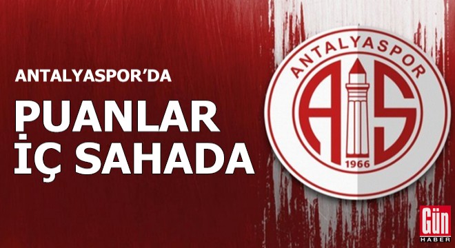 Antalyaspor'da puanlar iç sahada