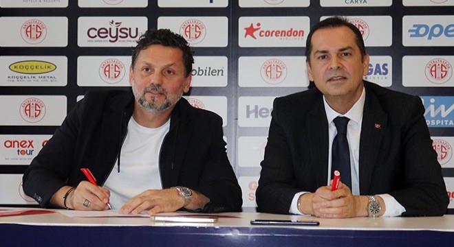 Antalyaspor da Erol Bulut ile sözleşme imzalandı