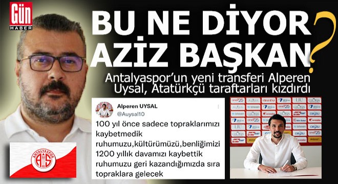 Antalyasporlu futbolcunun paylaşımı tepki çekti