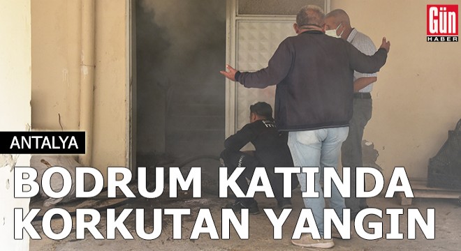Apartmanın bodrum katında korkutan yangın
