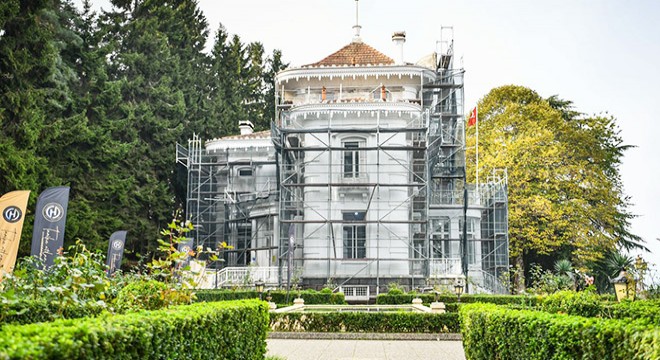 Atatürk Köşkü restorasyonu sürüyor