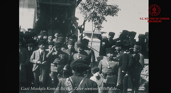 Atatürk ün büyük zafer sonrası görüntüleri paylaşıldı