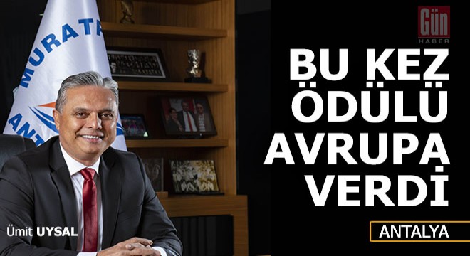 Avrupa'dan Muratpaşa'ya ödül geldi