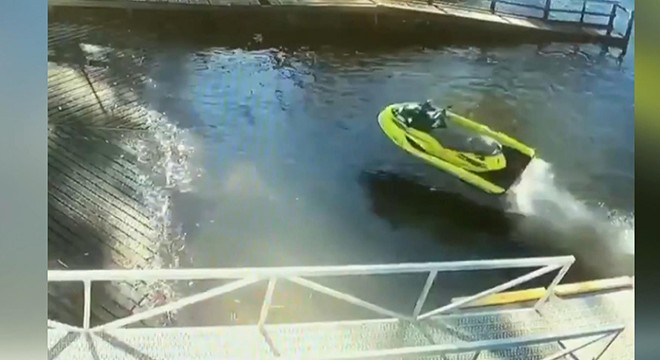 Avustralya’da kontrolden çıkan jet ski dehşet saçtı