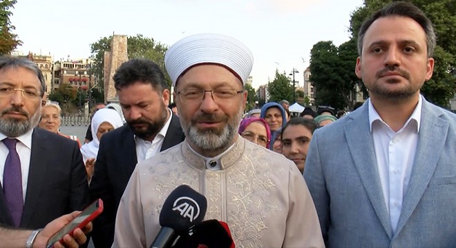 Ayasofya'da açılış yıl dönümü buluşması