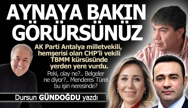 Aynaya birlikte bakın suçluları görürsünüz