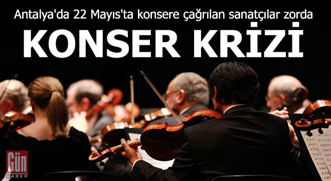 Bakanlık konser onlar can derdinde...