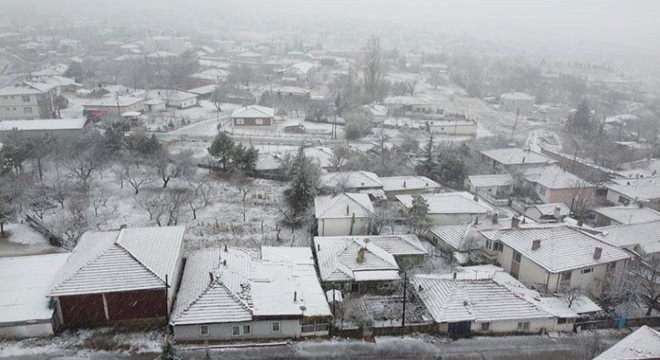 Bala'da kar yağışı etkili oldu