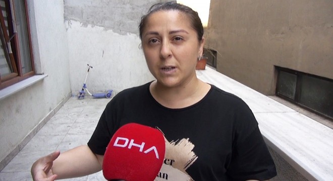 Balkona çıkan kadın korku dolu anlar yaşadı