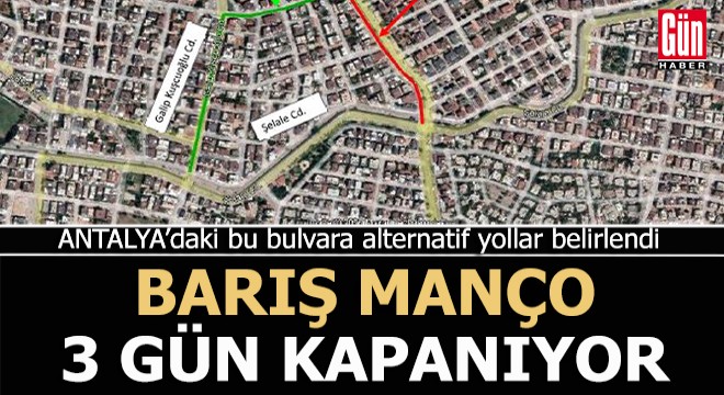 Barış Manço Bulvarı 3 günlüğüne kapanıyor