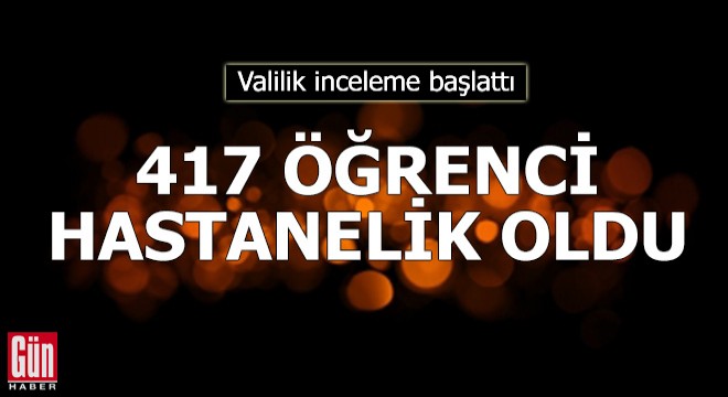 Bartın'da 417 öğrenci, amip nedeniyle hastanelik oldu