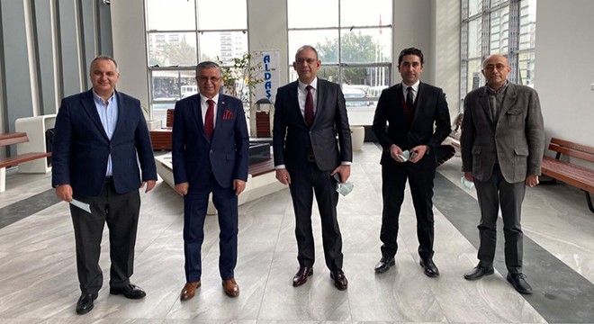 Başkan Topaloğlu, İSTON genel müdürüyle bir araya geldi