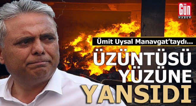 Başkan Uysal Manavgat'a gitti, üzüntüsü yüzüne yansıdı