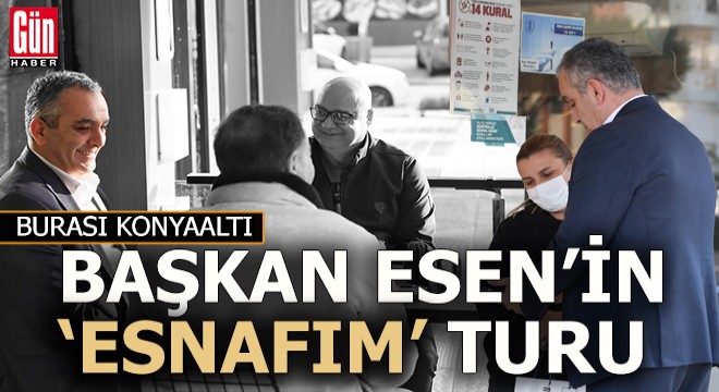 Başkan Esen, esnafa  Konyaaltı Esnafım ı anlattı