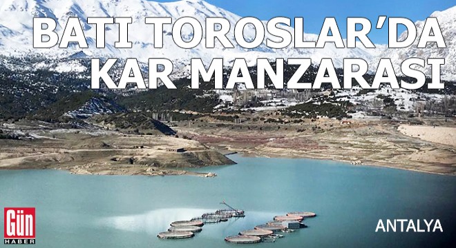 Batı Toroslar'da kar manzarası